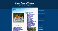 Desktop Screenshot of clearroundstable.com