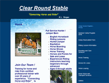 Tablet Screenshot of clearroundstable.com
